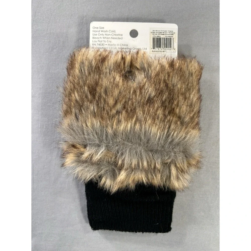 Keep‎ Your Socks On Faux Fur Boot Toppers New Winter Western Feminine